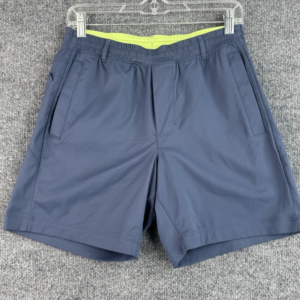 Birddogs Performance Shorts Mens M Blue Golf Athletic Adjustable Waist Pockets